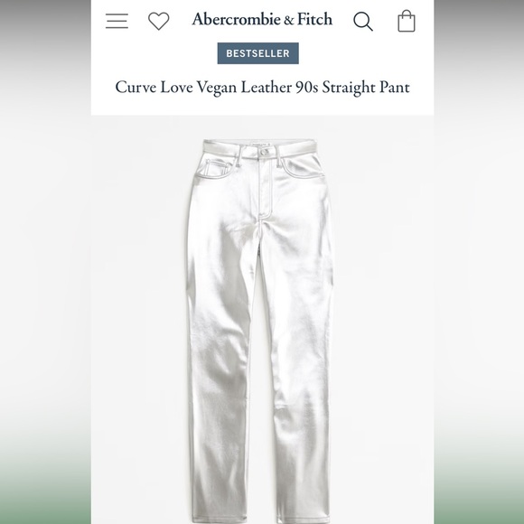 NWT Abercrombie & Fitch 90s Straight Ultra High Rise - Picture 2 of 4